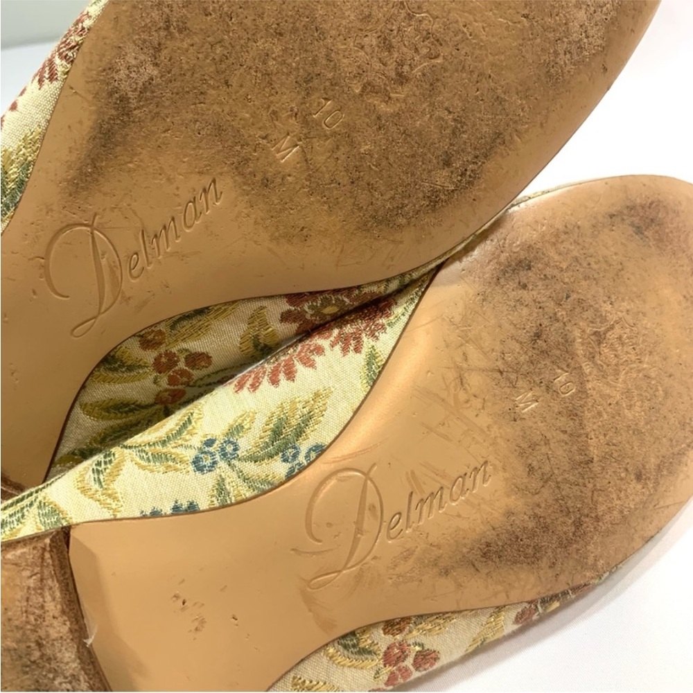 DELMAN Tapestry Ballet FLATS Size 10 - Picture 4 of 13
